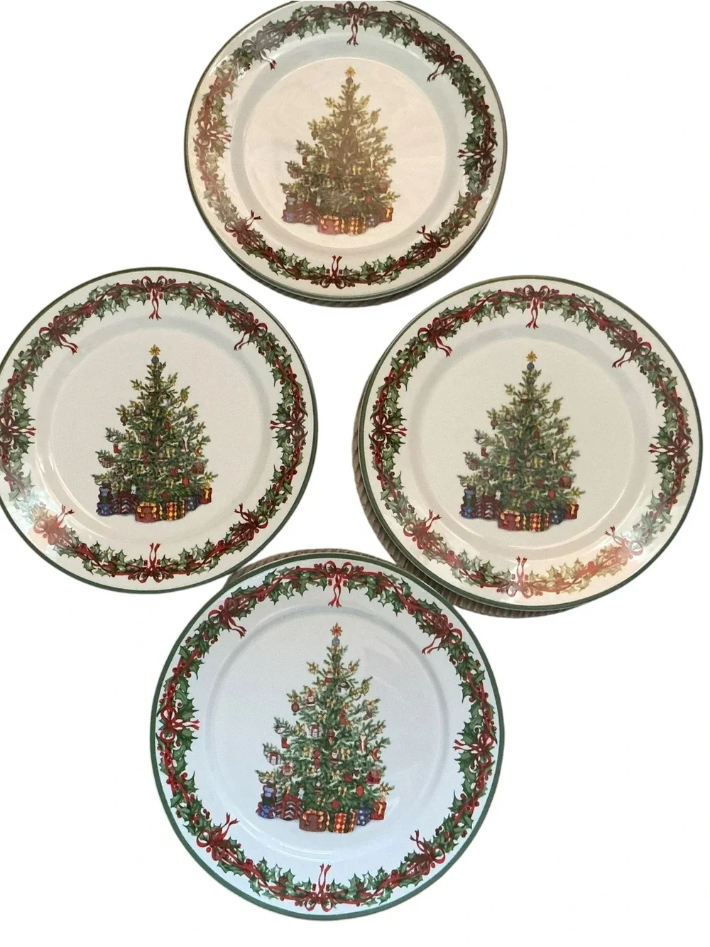 Christopher Radko traditions holiday celebrations dinner plate set of 4